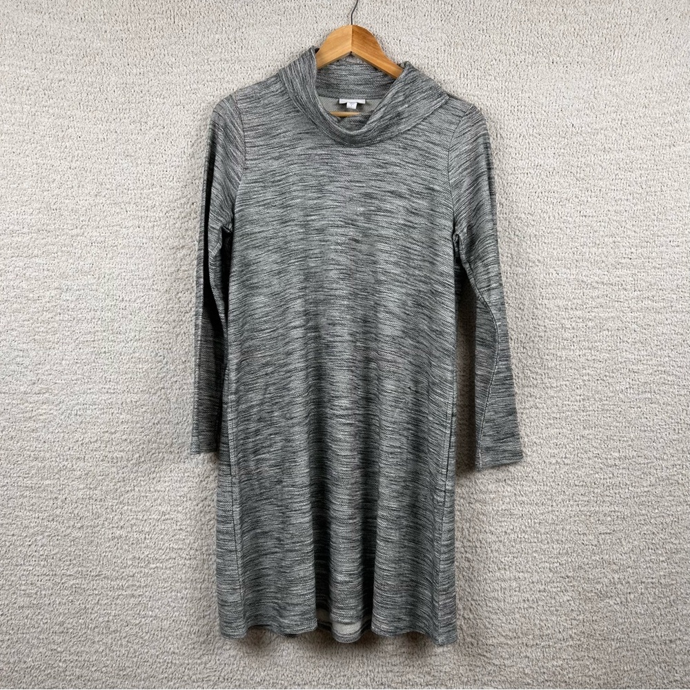 J. Jill Pure Jill Dress Womens S Gray Casual Comfort Athleisure Long Sleeve Knit